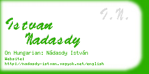 istvan nadasdy business card