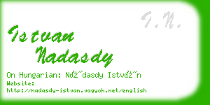 istvan nadasdy business card